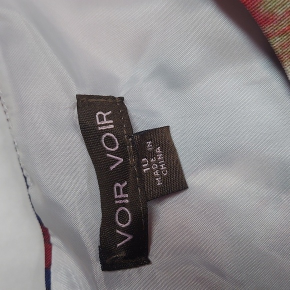 Voir Voir Multicolor Midi Dress Size 10 - Picture 7 of 8